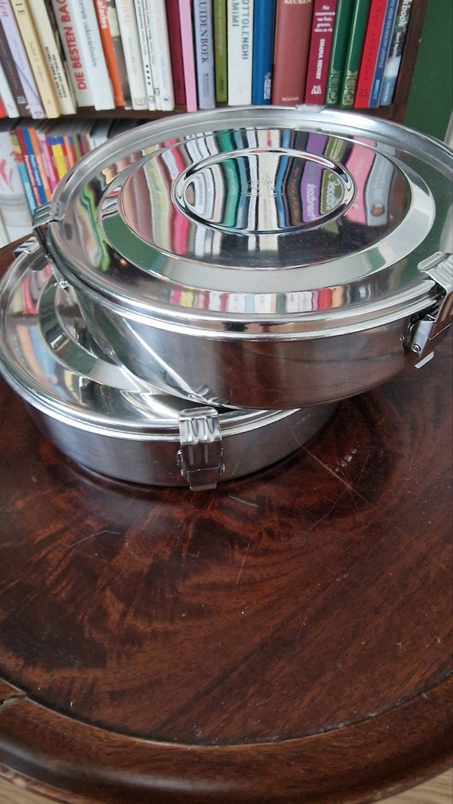 Roestvrijstalen lunchbox/voedselcontainer, Zilver, Ophalen of Verzenden, Metaal, Overige merken