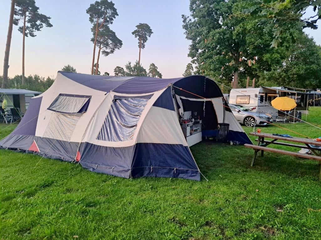 Vouwwagen Jametic Panorama, Caravans en Kamperen, Vouwwagens, Jamet, tot en met 6, Blauw, Aanwezig, Ophalen