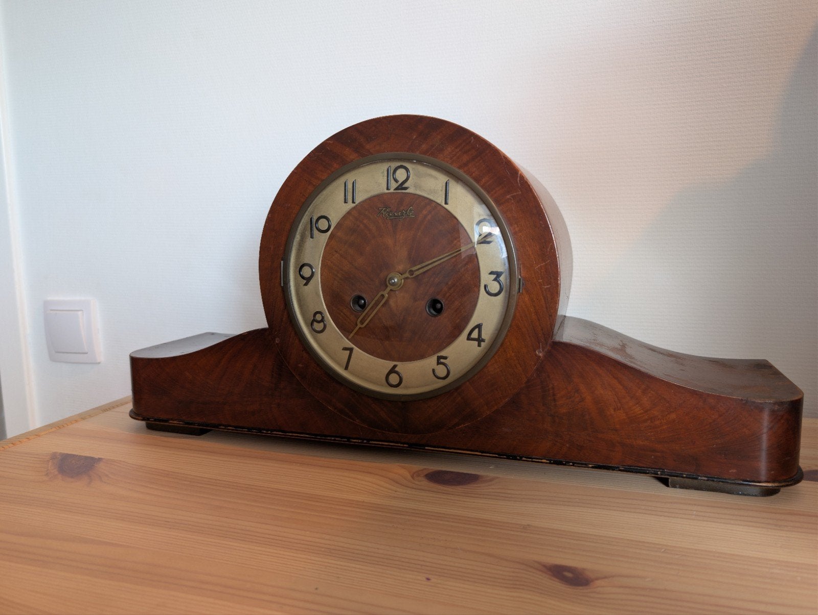 Kienzle Art Deco pendule/schouwklok, Ophalen