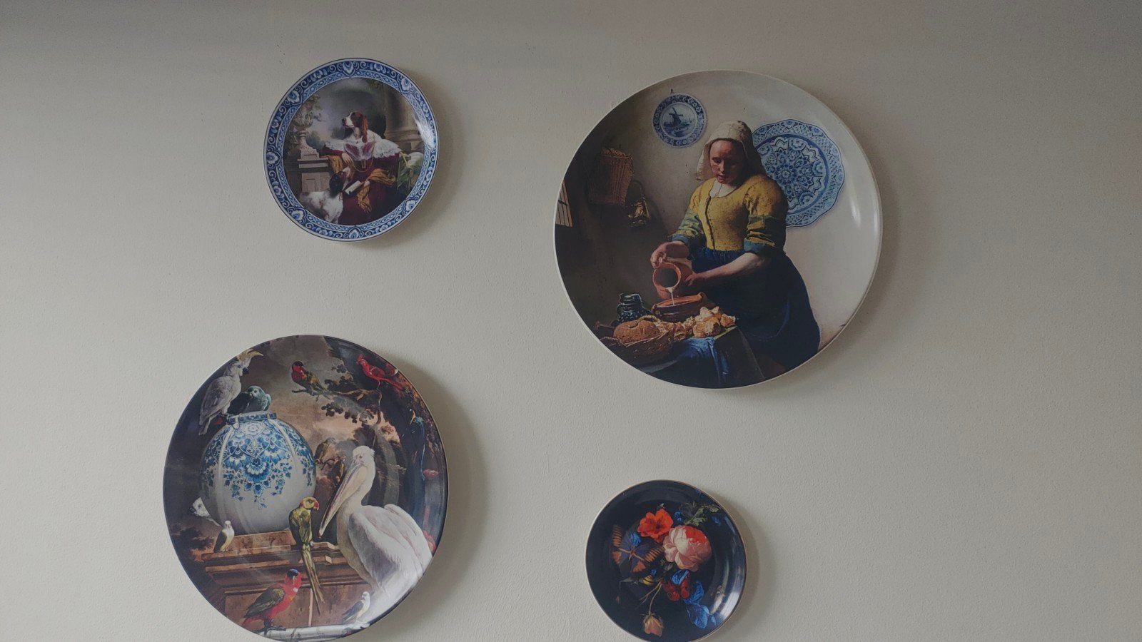 Decoratieve wandborden set met klassieke kunstprints, Ophalen