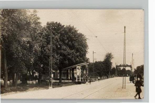 Hillegersberg FOTOKAART  Straatweg/Lommerrijk st 1927, Ophalen of Verzenden, 1920 tot 1940, Gelopen, Zuid-Holland