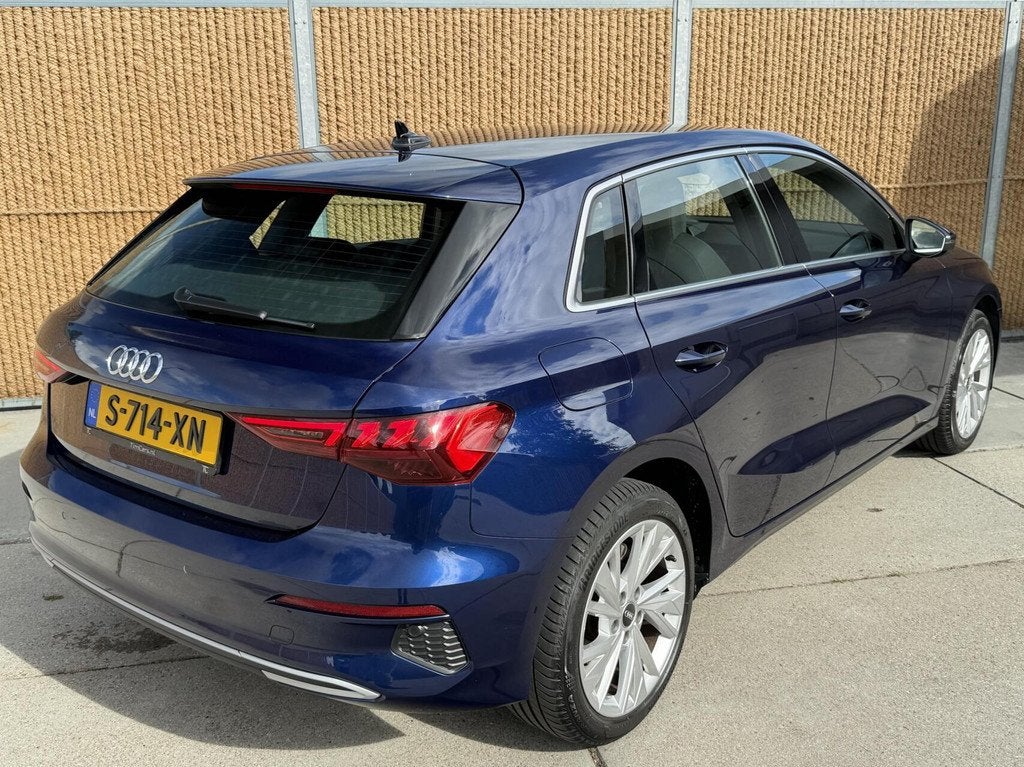 Audi A3 Sportback 30 TFSI Advanced edition Automaat | Sports, Auto's, Audi, Voorwielaandrijving, Gebruikt, Euro 6, Blauw