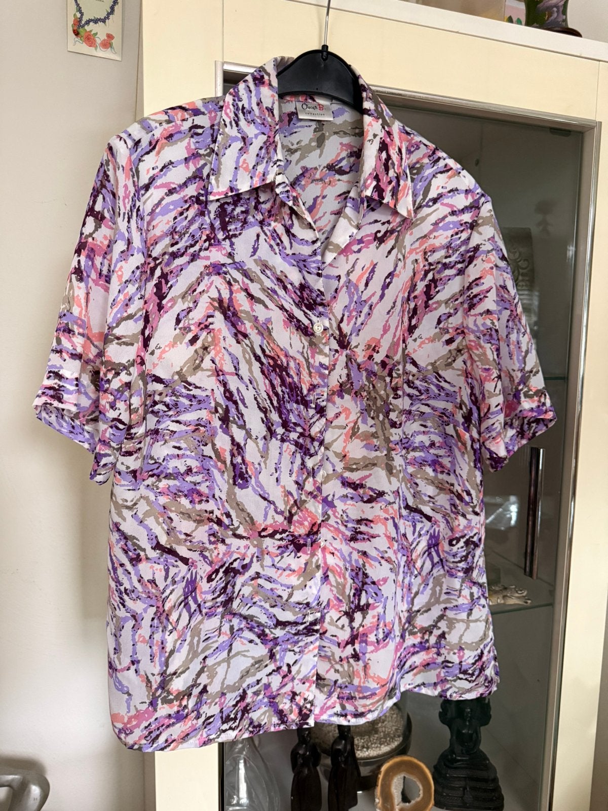 Oscar B. Collection Blouse Maat 42/44 (L), Ophalen of Verzenden, Zo goed als nieuw, Maat 42/44 (L), Paars
