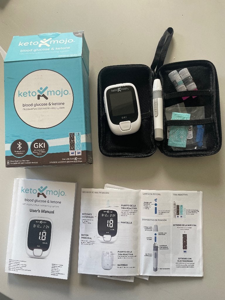 Bloedglucose en ketone meter., Ophalen of Verzenden, Zo goed als nieuw, Overige typen