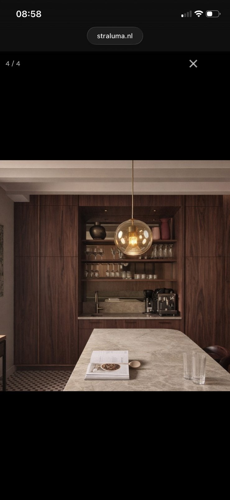 Nieuwe hanglampen - Modern design, Ophalen, Zo goed als nieuw, Glas