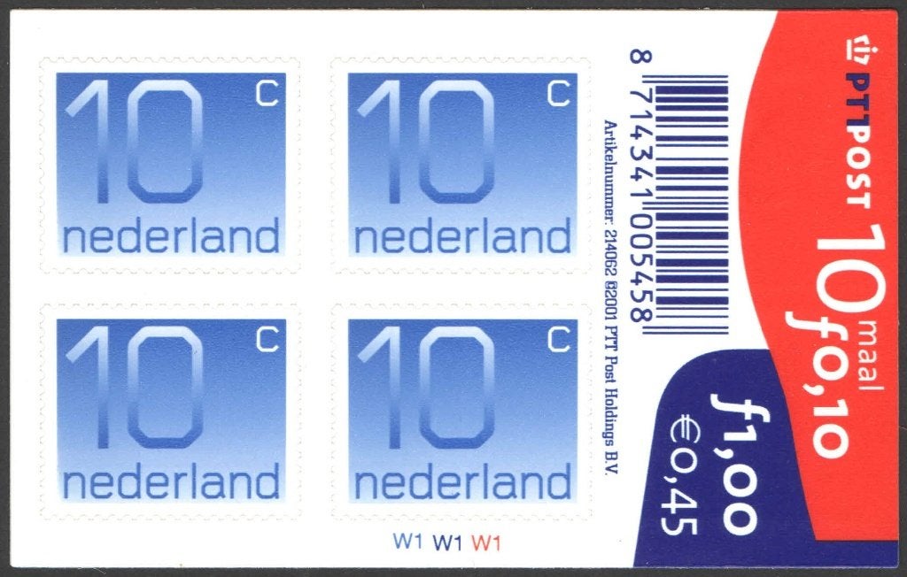 Nederland NVPH nr V1109 postfris Crouwel 2001, Ophalen of Verzenden, Na 1940, Postfris
