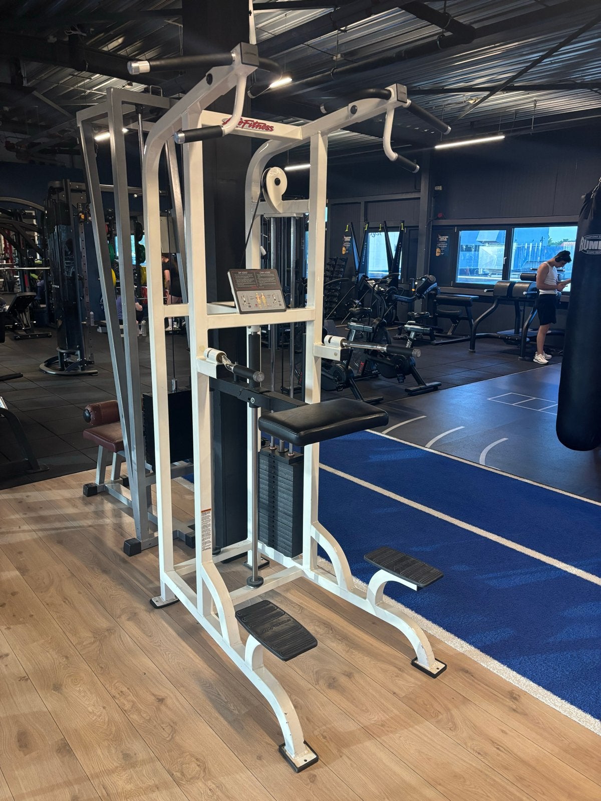 Technogym apparaten en life fitness pull up en dip station, Ophalen, Gebruikt, Krachtstation, Armen