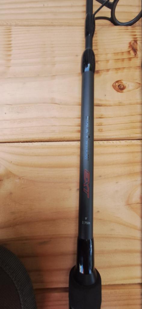 Daiwa Black Widow 9 ft hengels 2.75 lb + hengel sleeve 2x, Ophalen, Gebruikt, Werphengel