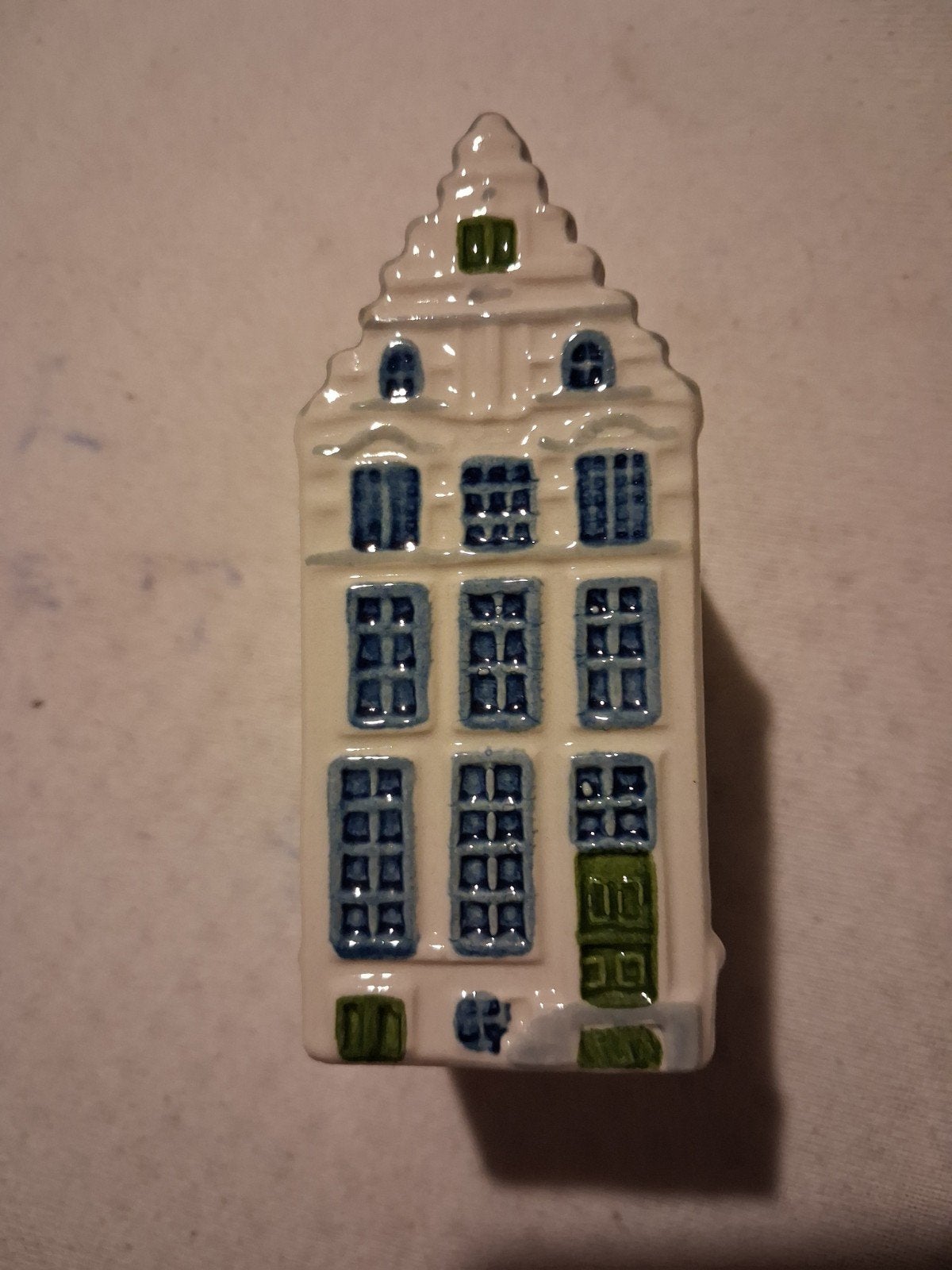Delfts Blauw Grachtenhuisje Okura Amsterdam Singel, Ophalen of Verzenden