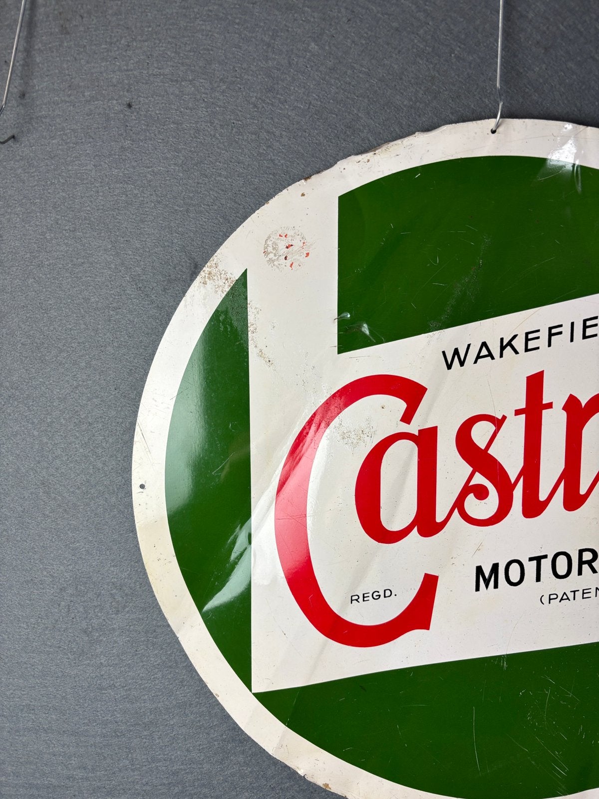 Castrol motor olie reclamebord 50cm brussels, Reclamebord, Gebruikt, ., Ophalen of Verzenden