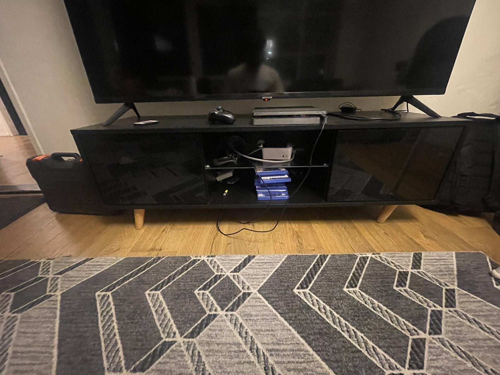 Tv Meubel, Ophalen, 100 tot 150 cm, Zo goed als nieuw, Minder dan 100 cm