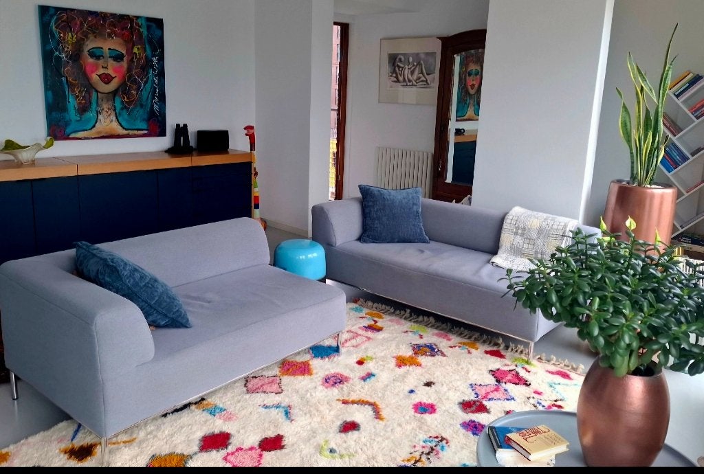 Zgan Authentiek handgeknoopt Azilal Berber m, 200 cm of meer, Ophalen of Verzenden, Zo goed als nieuw, Azilal, Berber, Bohemian, Eclectisch