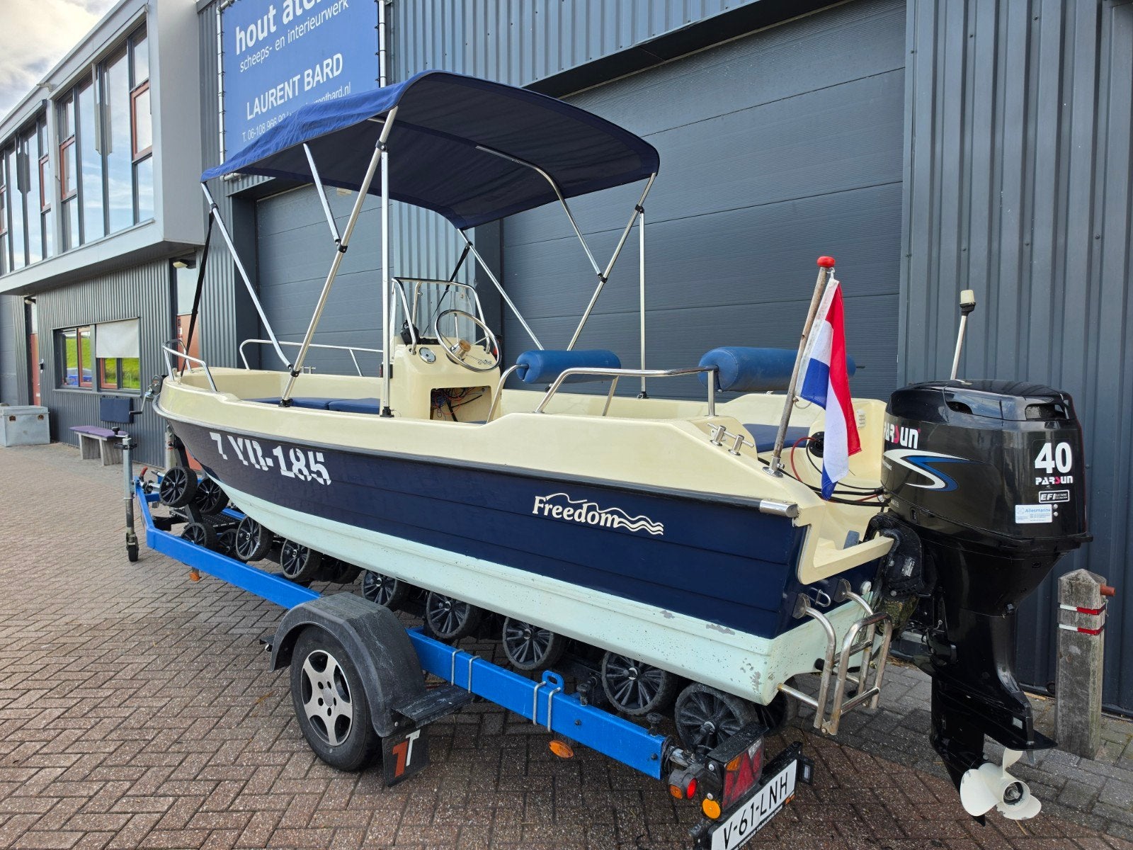 Snelle Freedom 515 + Parsun 40PK *2019* Powertrim-Biminitop, Ophalen of Verzenden, Elektrische start