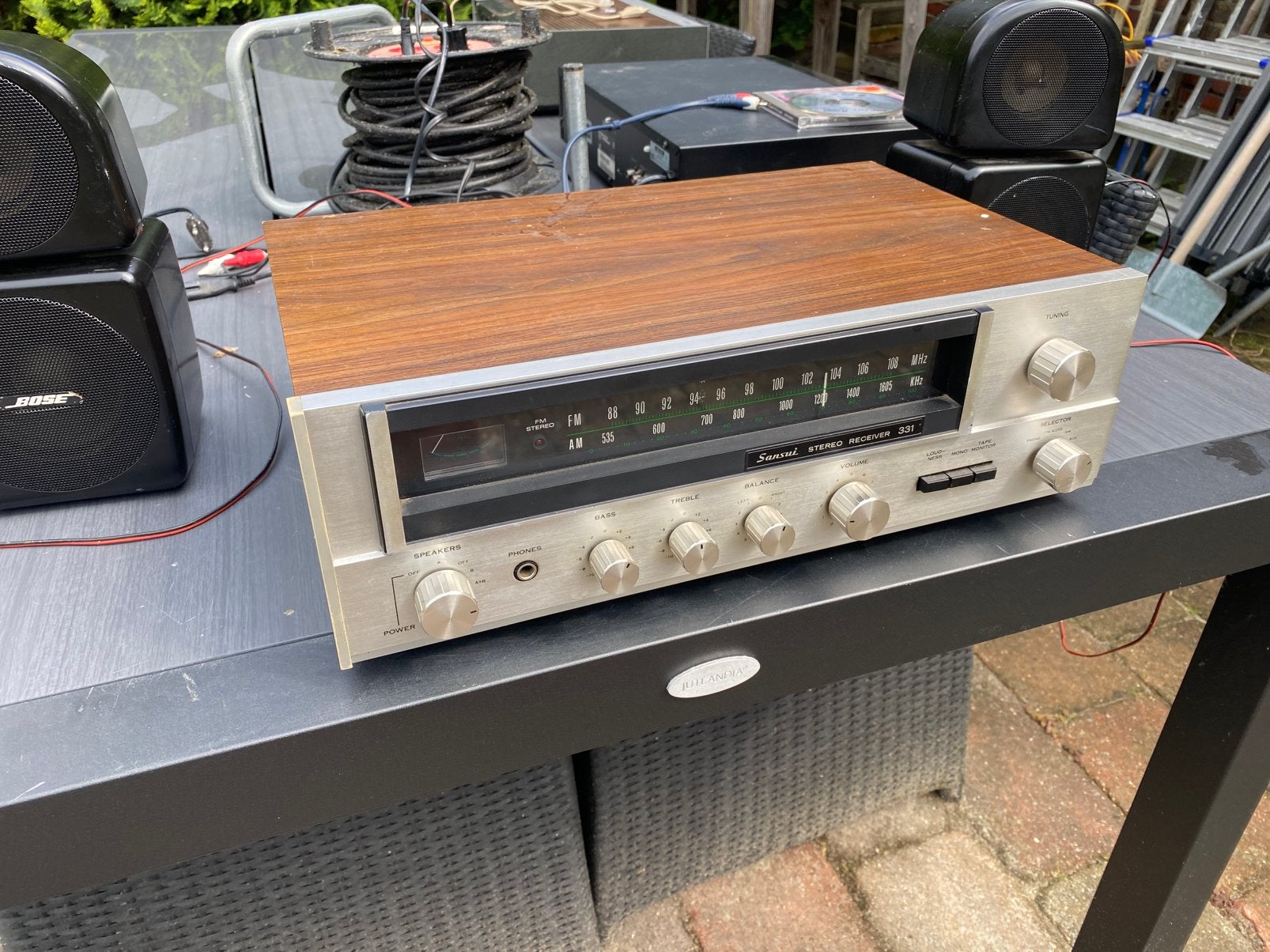 Oude vintage Sansui stereo reveiver 331 is werkend, Ophalen of Verzenden, Gebruikt, Stereo, Minder dan 60 watt