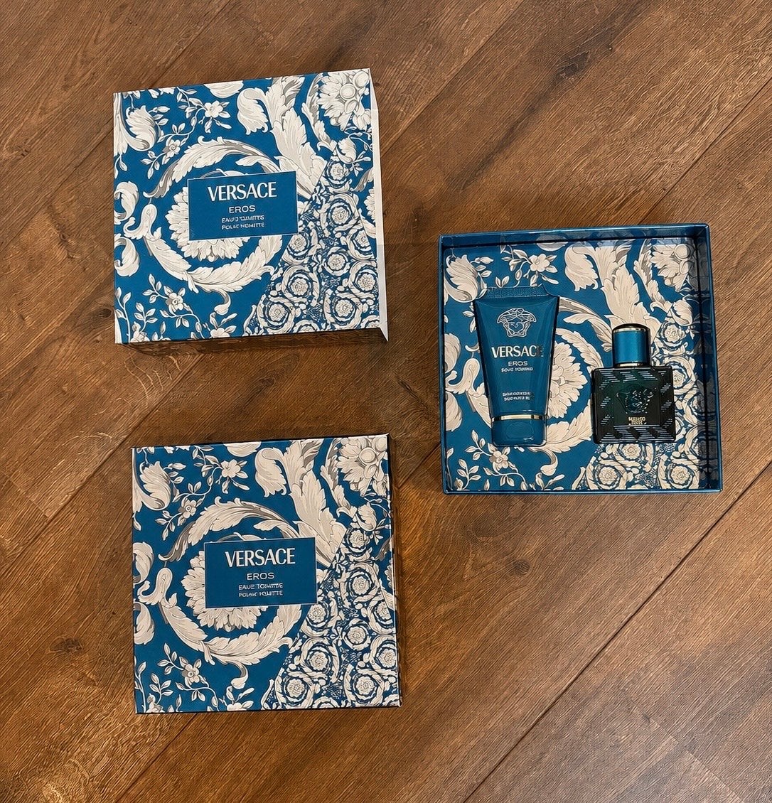 Versace Eros Eau de Toilette Cadeauset, Sieraden, Tassen en Uiterlijk, Ophalen of Verzenden, Nieuw