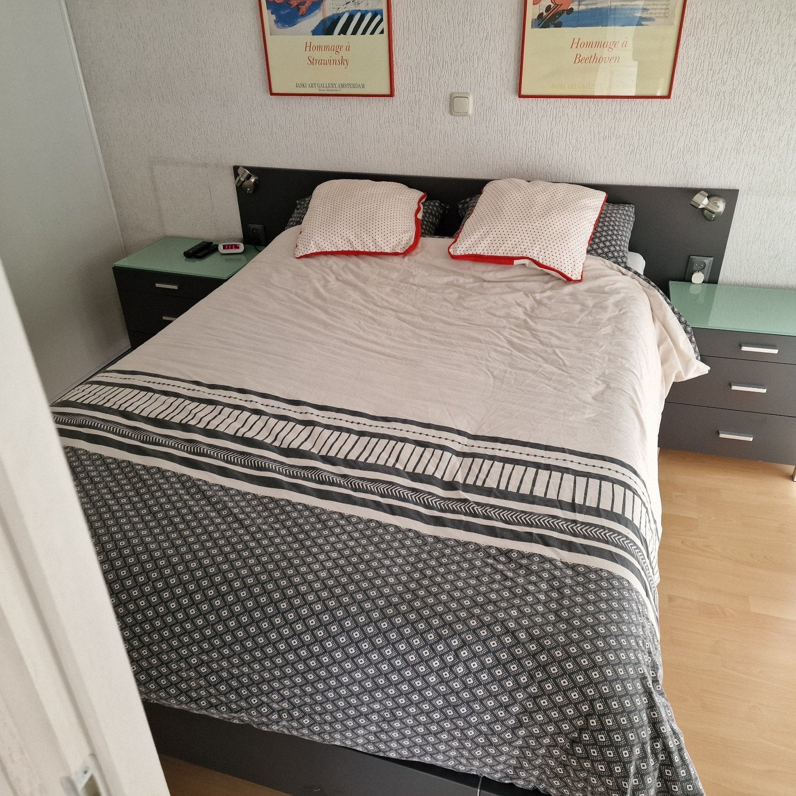 aupingbed 160x200 verstelbaar, Ophalen, Zo goed als nieuw, 65 cm of meer