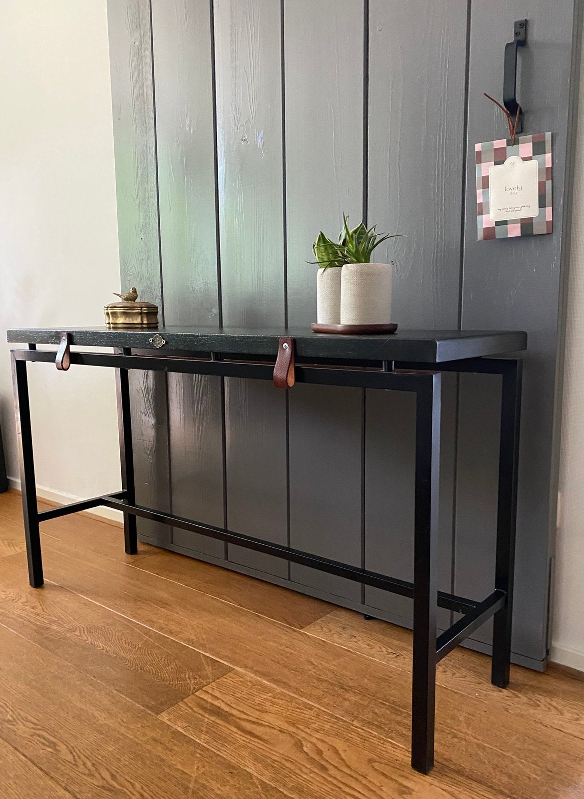 Prachtige sidetable - zwart (bezorgen optie), Huis en Inrichting, Tafels | Sidetables, Ophalen, 100 tot 150 cm, Zo goed als nieuw