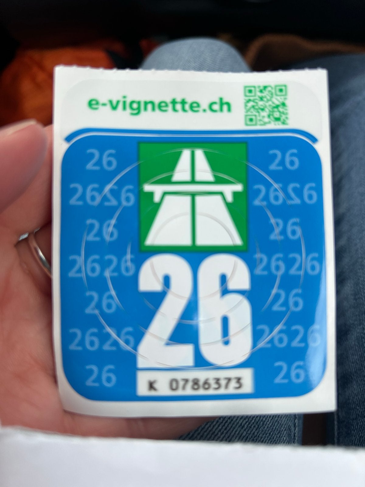 2 Vignetten voor zwitserland - met aankoopbewijs, Drie personen of meer