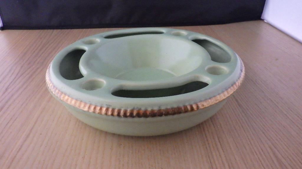 mooie groene bloemensteker van keramiek, Verzamelen, Retro, Ophalen of Verzenden, Overige typen