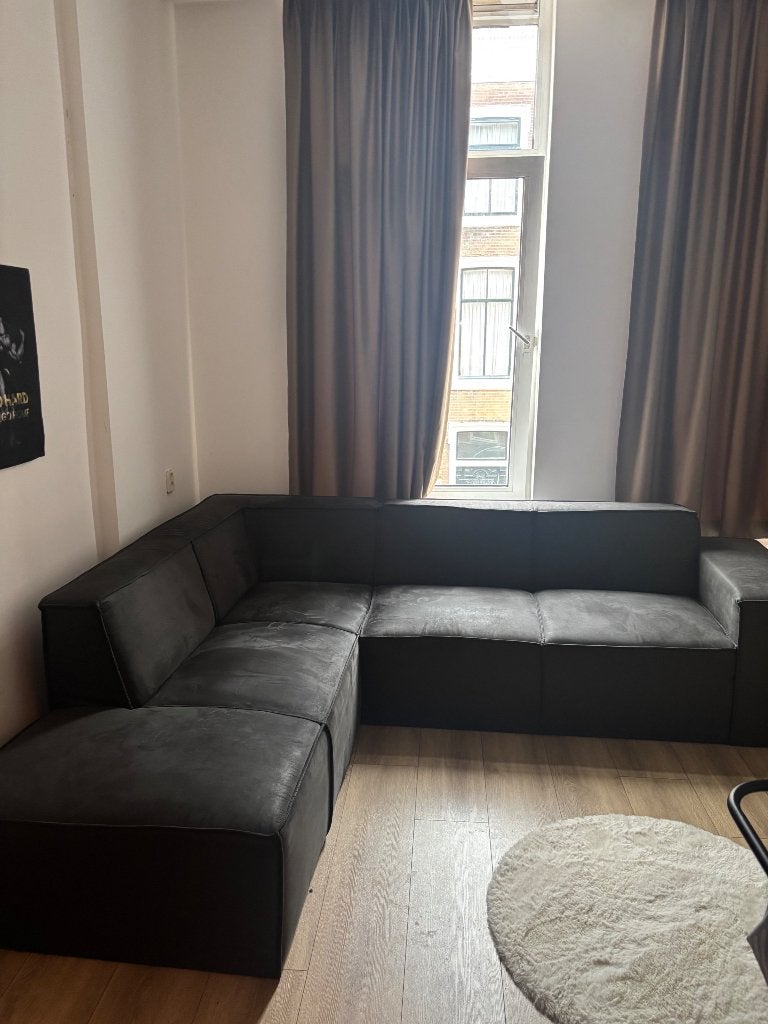 Bankstel zo goed als nieuw!, Huis en Inrichting, Banken | Bankstellen, Ophalen, Stof, Hoekbank, 75 tot 100 cm