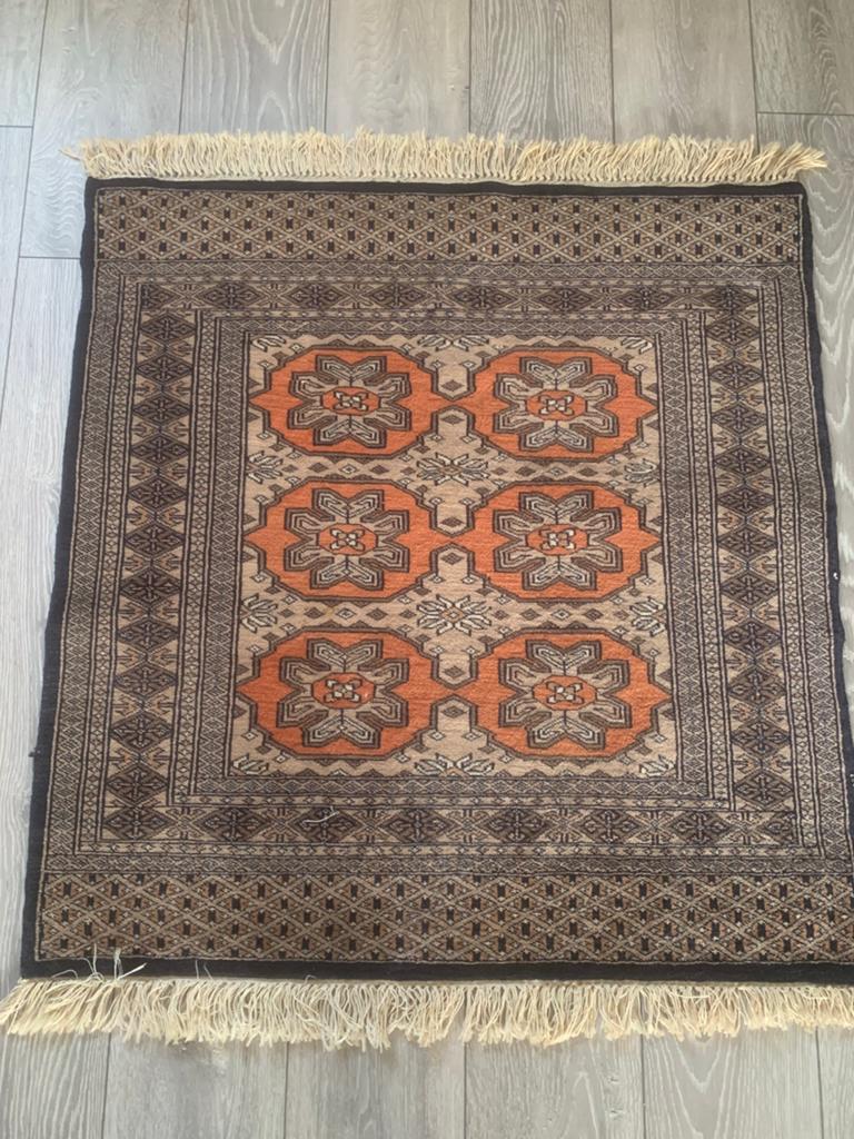 Prachtig Handgeknoopt Perzisch tapijt 97x93cm, Huis en Inrichting, Stoffering | Tapijten en Kleden, Ophalen of Verzenden, Zo goed als nieuw
