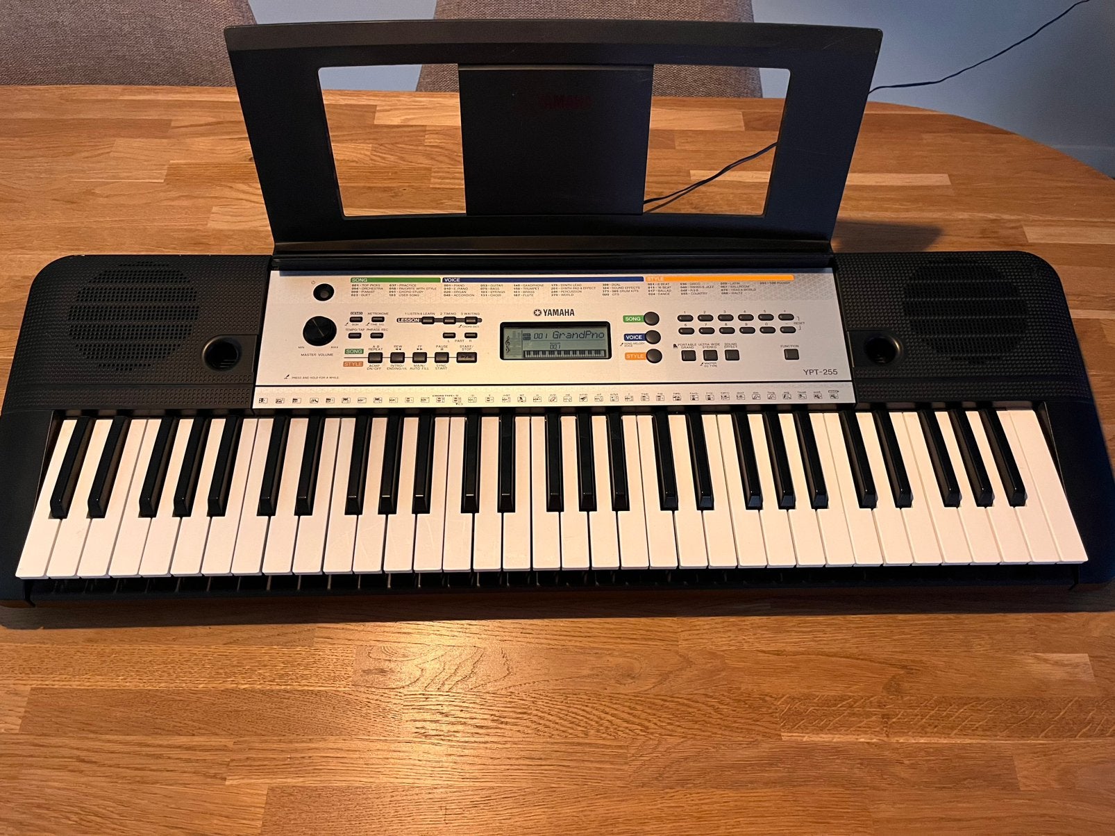 Yamaha keyboard YPT-255, Ophalen, Zo goed als nieuw, 61 toetsen, Yamaha