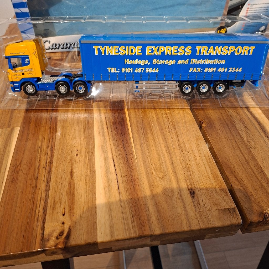 Cararama Tyneside Express Transport SCANIA R 620 LINE 6 X2 ., Ophalen of Verzenden, Nieuw, Bus of Vrachtwagen, Overige merken