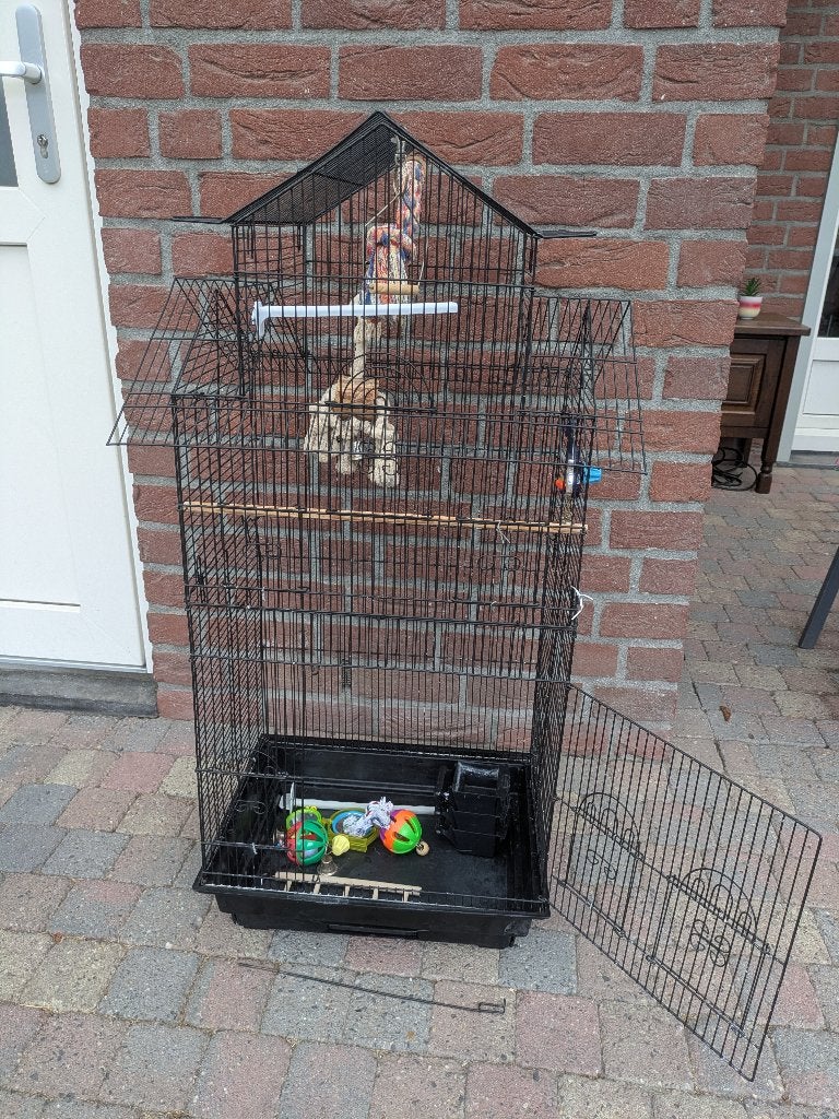 Vogelkooi, Ophalen, Zo goed als nieuw, Metaal, Vogelkooi