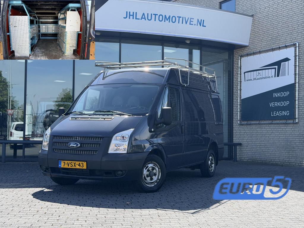 Ford Transit 260S 2.2 TDCI*INBOUW*IMPERIAAL*HAAK*3-PERS, Auto's, Voorwielaandrijving, Euro 5, Gebruikt, 4 cilinders