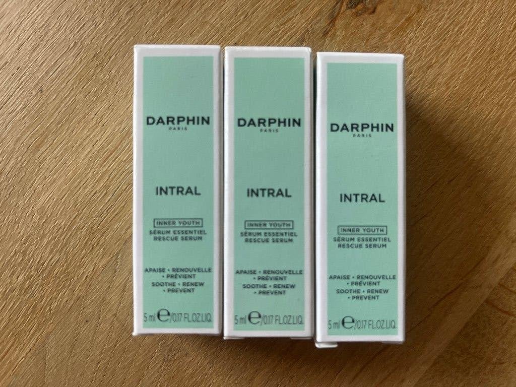 3x Darphin Intral serum 5 ml Rescue serum, Ophalen of Verzenden, Nieuw, Gehele gezicht, Verzorging