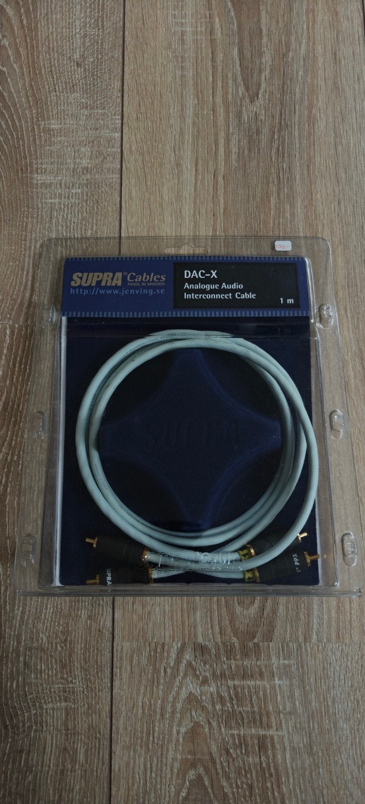 SUPRA DAC-X Analoge Audio Interconnect Kabel 1m, Audio, Tv en Foto, Ophalen of Verzenden, Zo goed als nieuw, Minder dan 2 meter