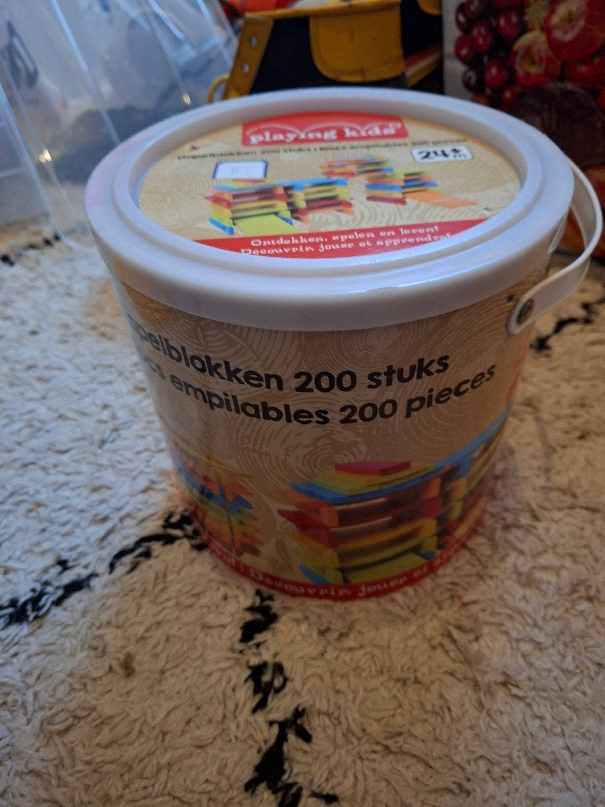 Blokken doos 200 stuks - Playing Kids, Ophalen