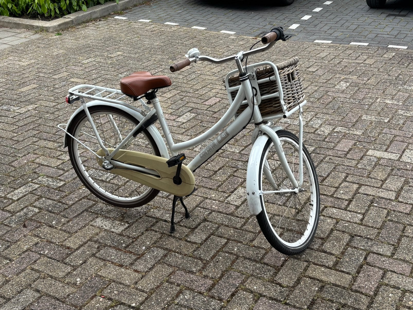 Kinderfiets 24 inch met mandje., Velgrem, 50 tot 53 cm, Ophalen, Overige merken