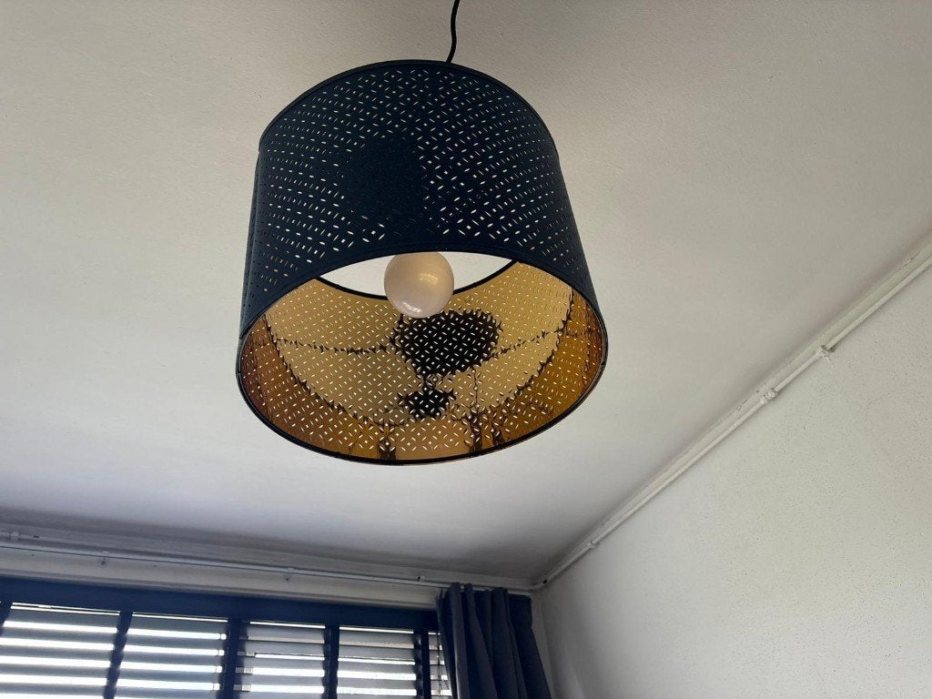 Ikea Nymo hang lamp - Goud, Ophalen, Kunststof, Vintage, E27 (groot)