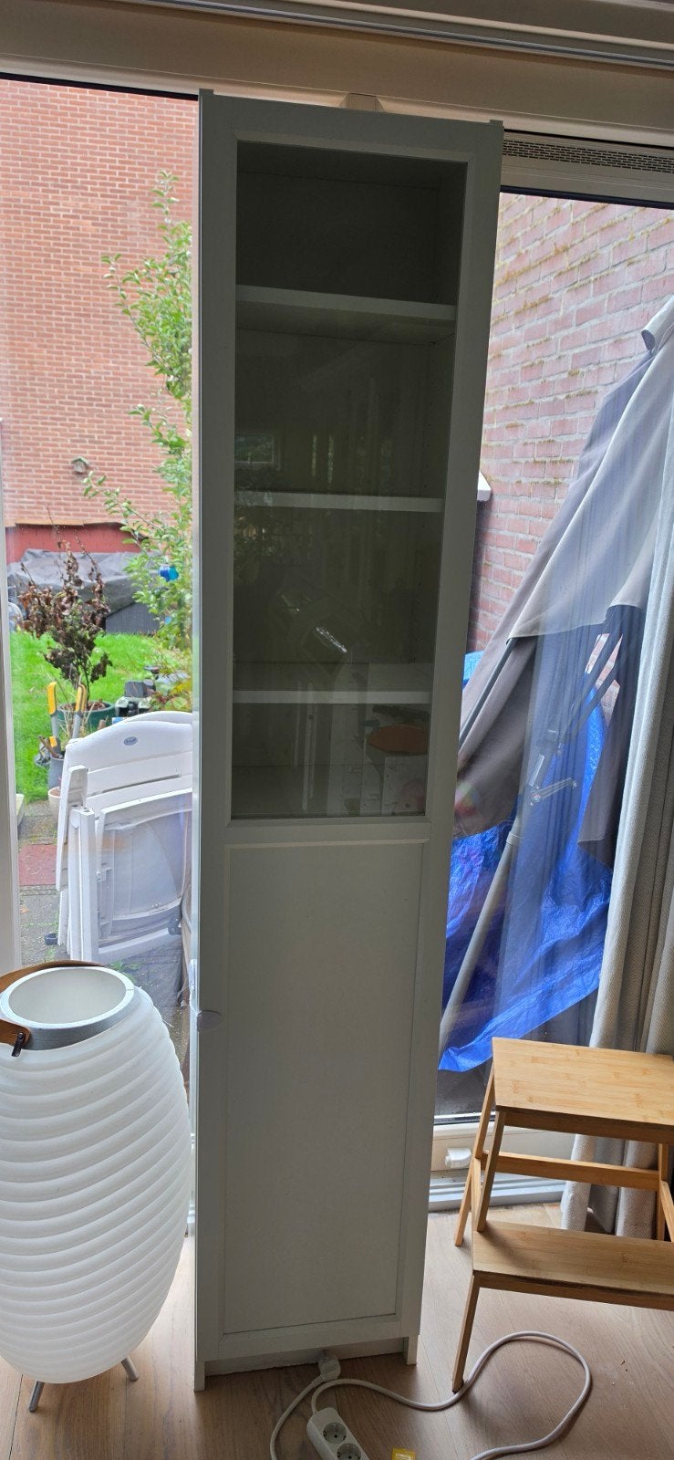 IKEA Billy kast met Oxberg deur en legplanken, Ophalen, 200 cm of meer, 50 tot 100 cm, 25 tot 50 cm