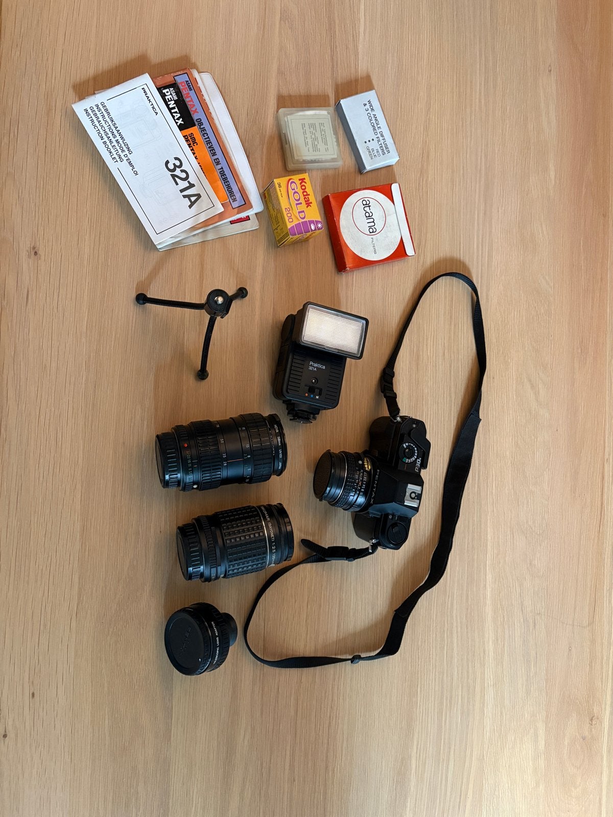 Pentax P30N Spiegelreflexcamera met uitgebreid toebehoren, Ophalen of Verzenden, Gebruikt, Spiegelreflex, Pentax