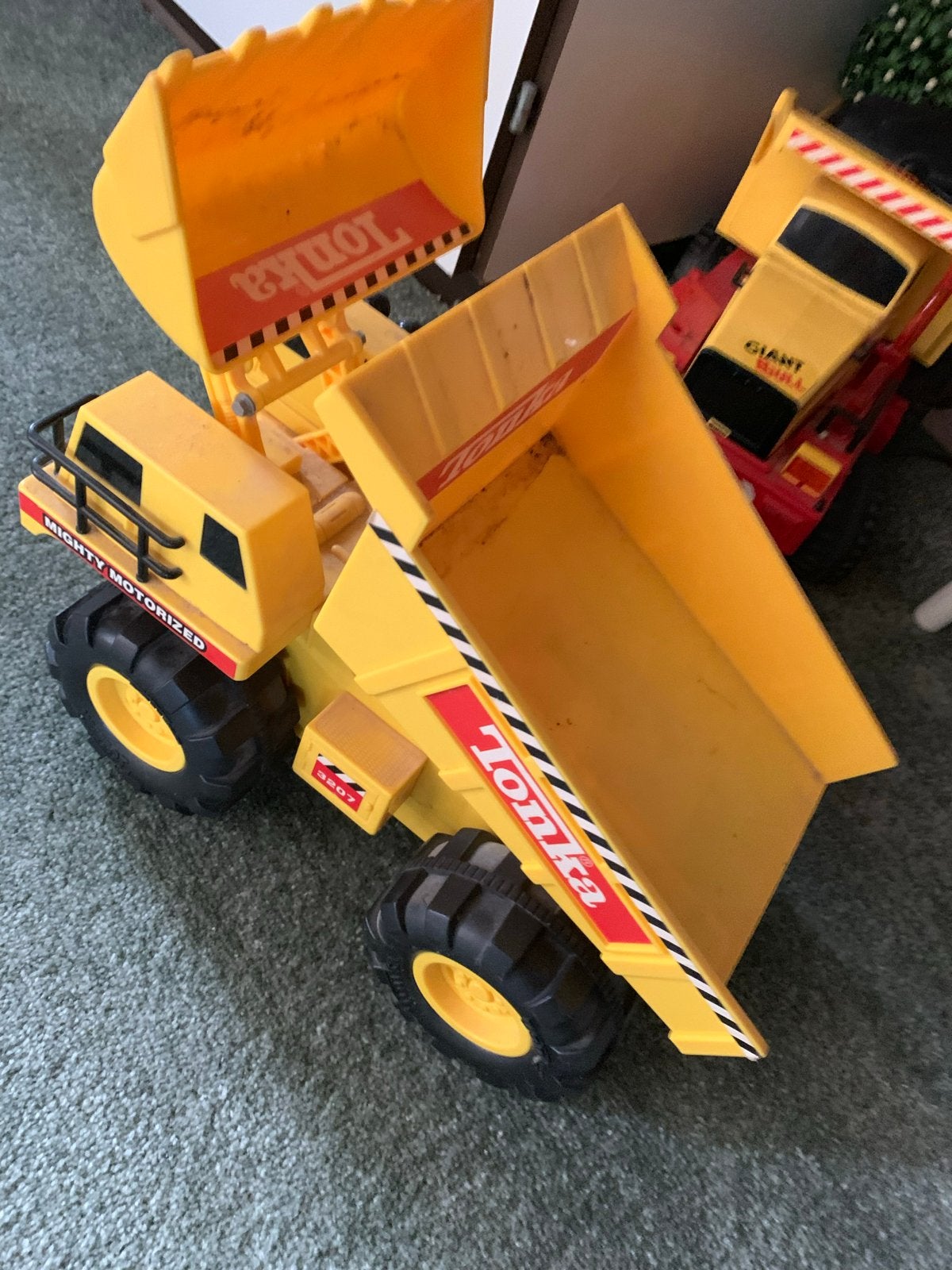 4 Grote Tonka Auto's - Kiepwagen, Bulldozer, Kraan, Kinderen en Baby's, Gebruikt, T, Ophalen of Verzenden, N