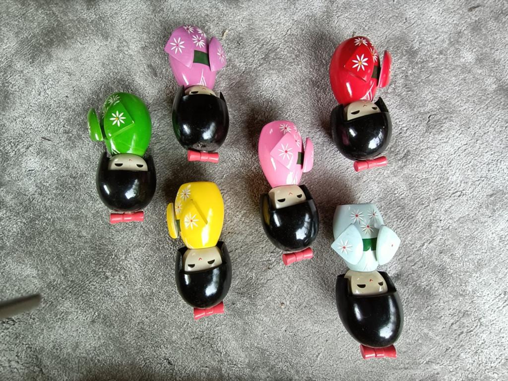 Japanse Kokoshi poppen, Ophalen of Verzenden