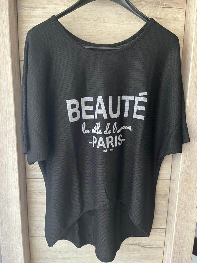 Leuk shirt universele maat ongeveer XL, Zwart, Maat 46/48 (XL) of groter, Ophalen of Verzenden, Zo goed als nieuw
