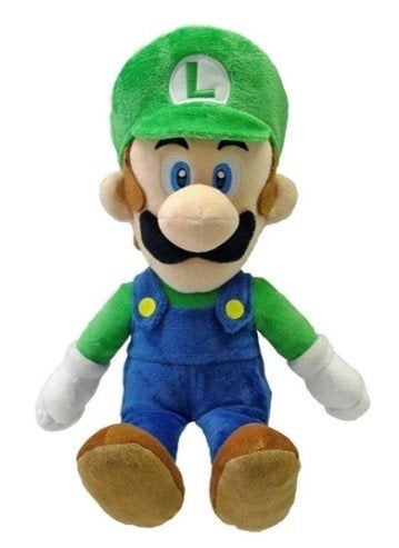 zgn Super Mario - Luigi Knuffel (23 cm), Overige typen, Ophalen of Verzenden, Middelgroot (20 tot 80 cm), Super Mario