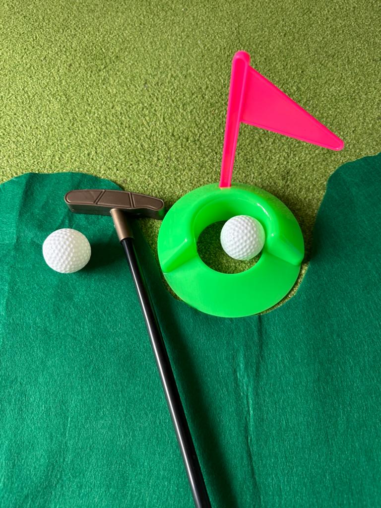 WC Golfsetje - Toilet Golfspel voor Plezier, Ophalen of Verzenden, Zo goed als nieuw, Set, Overige merken