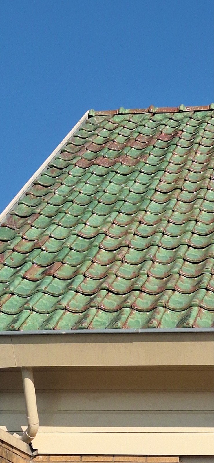 TEAB - Gebruikte Dakpannen en nokvorsten- Groen verglaasd, Ophalen, Gebruikt, 15 m² of meer, Dakpannen