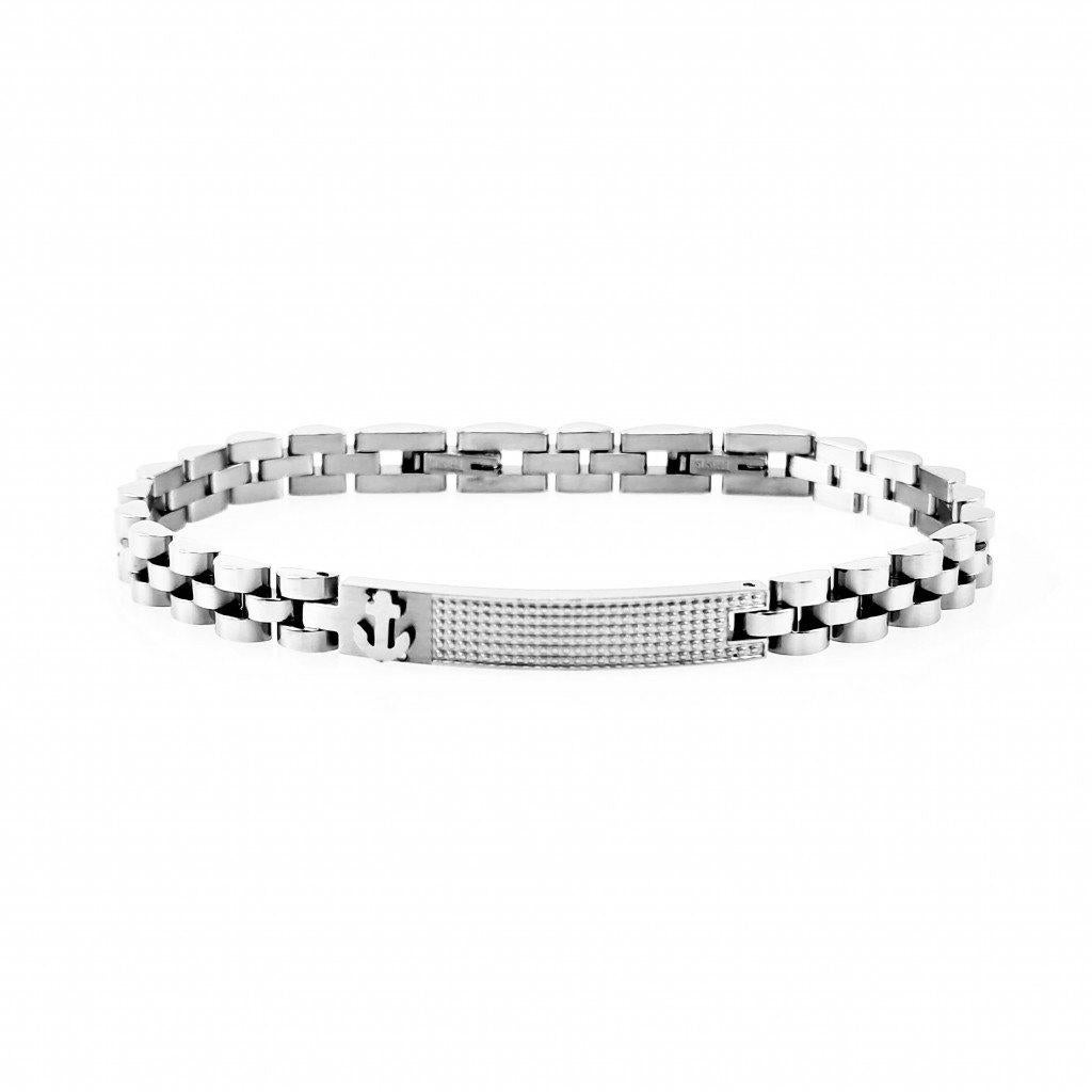 Klassieke Stijl Armband Heren RVS Armband Detailplaat Anker, Staal, Birgitta-Gracht 33, 6465 EL Kerkrade, Nederland, Verzenden