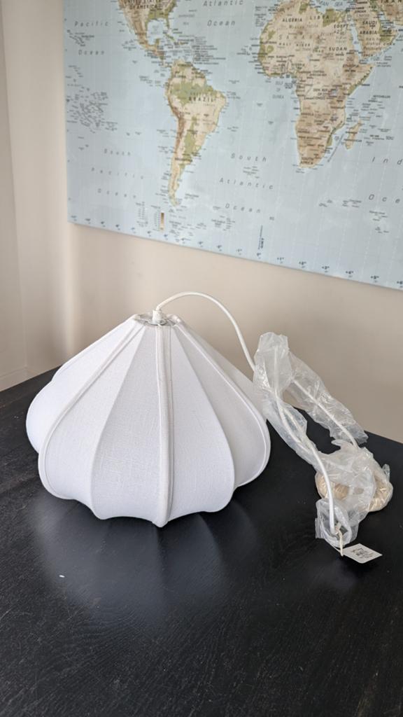 Light & living hanglamp Zubeda japandi - Scandinavische, Japandi, Ophalen of Verzenden, Zo goed als nieuw, Stof