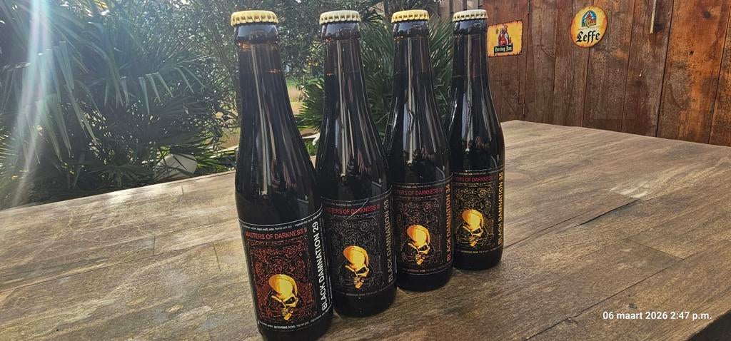 Struise Brouwers Black Damnation: Complete Set (4 flessen), Verzamelen, Ophalen of Verzenden