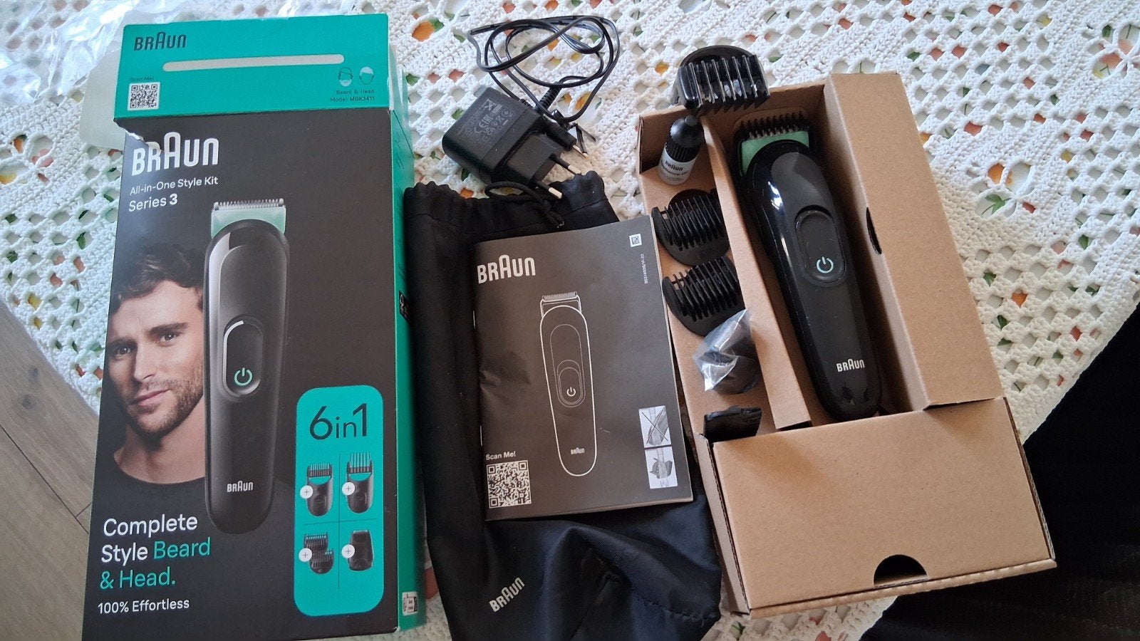 Zo goed als nieuwe Braun Series 3 Multi-trimmer (6-in-1 set), Ophalen of Verzenden, Zo goed als nieuw, Tondeuse
