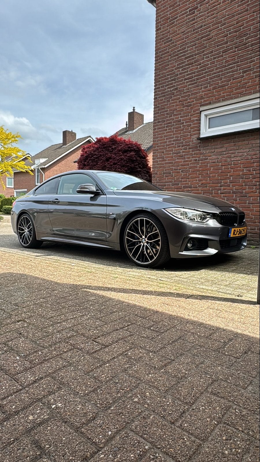 BMW 4-Serie 435IA 3.0 Xdrive 2013 Grijs, Auto's, BMW, Lichtsensor, 1800 kg, Zwart, 4-Serie