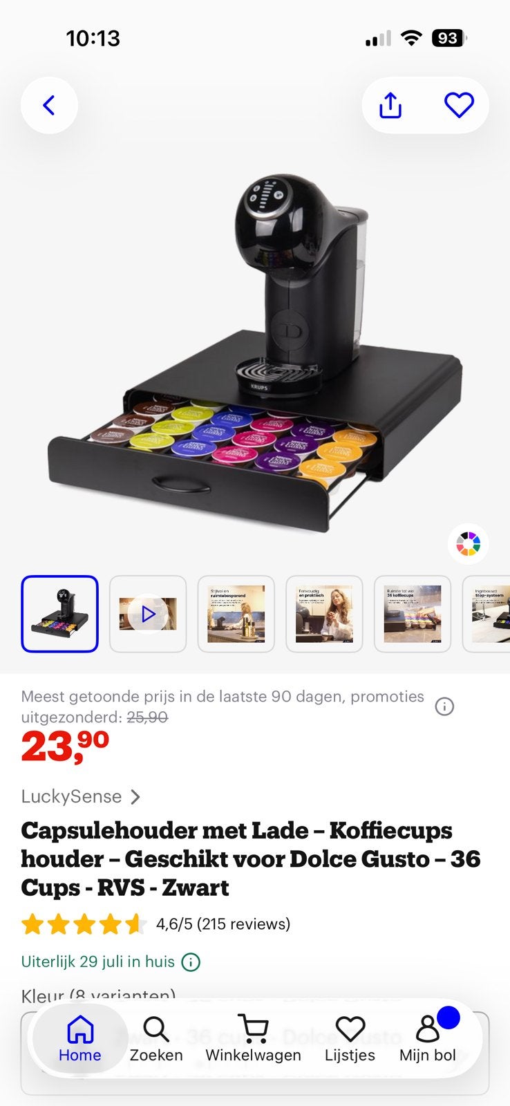 Dolce gusto capsule houder, Ophalen of Verzenden, Gebruikt