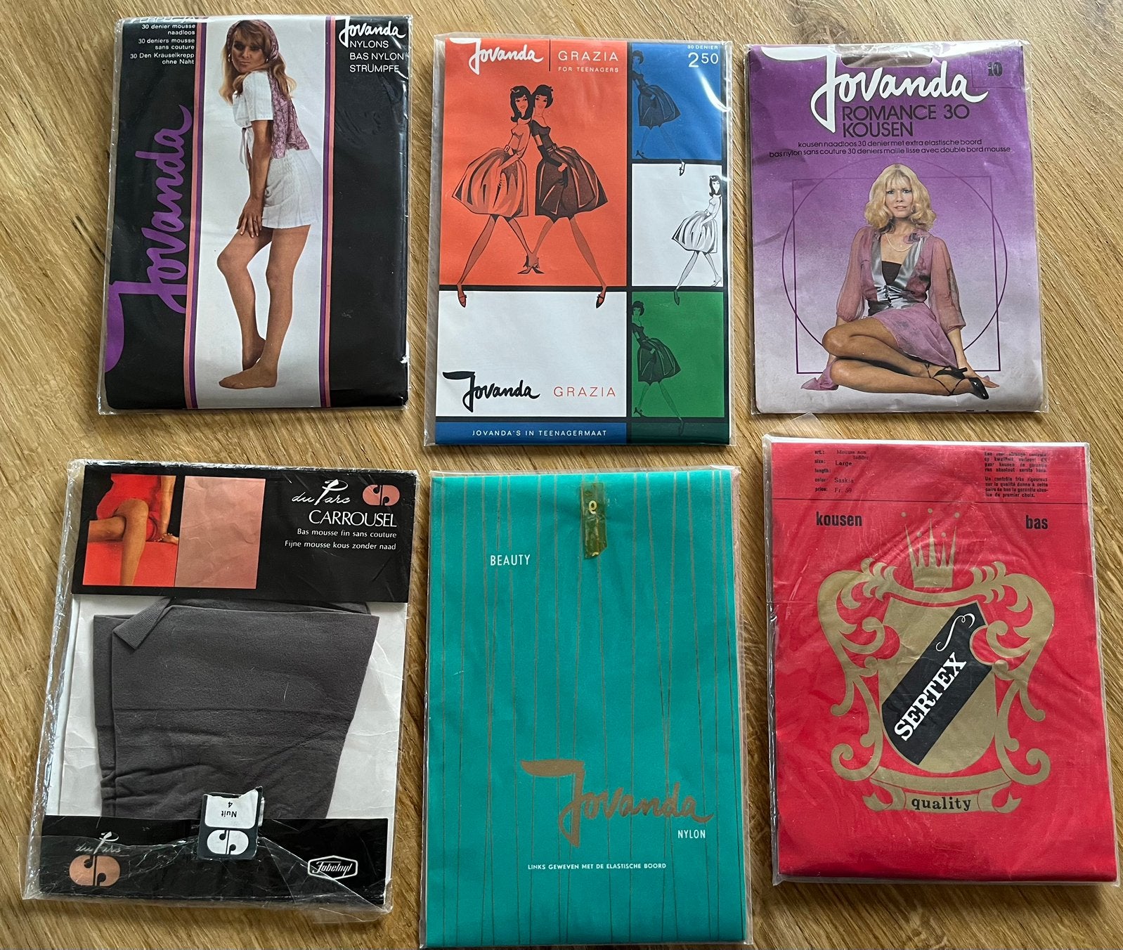 Oude vintage nylonkousen, Overige typen, Overige kleuren, Verzenden, Nieuw