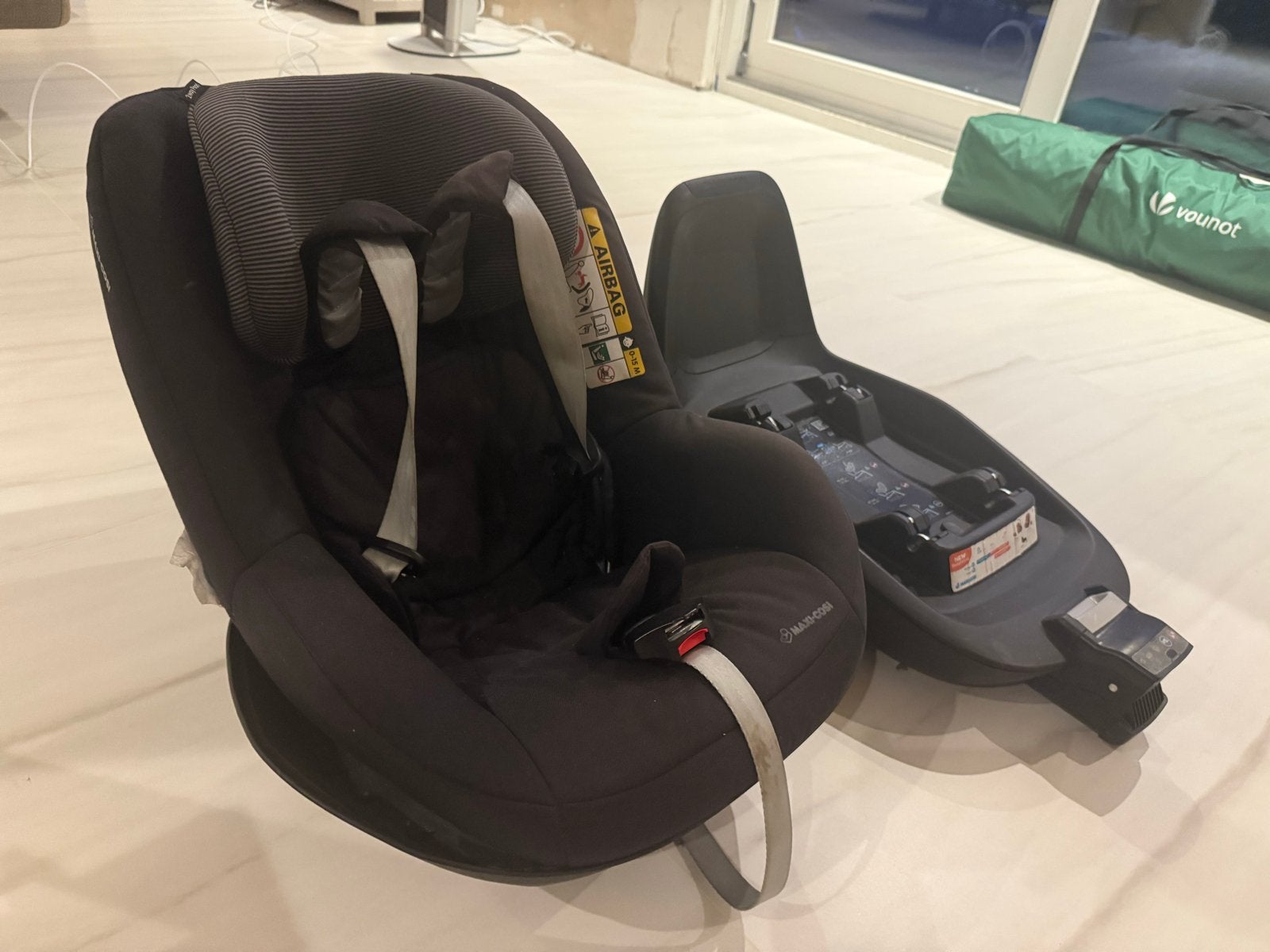 Maxi-Cosi autostoel 2 way pearl met Isofix 2 way fix base, Ophalen, Gebruikt, 9 t/m 18 kg, Isofix